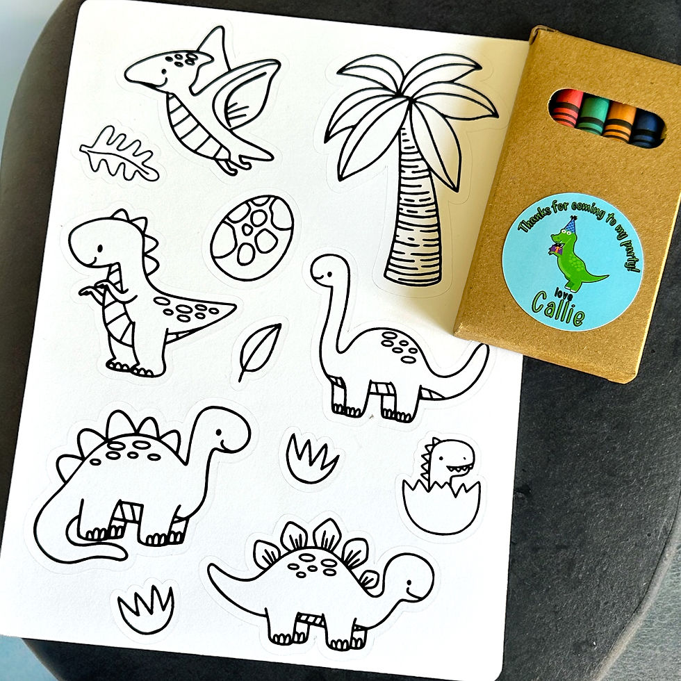 Dinosaur Coloring Stickers