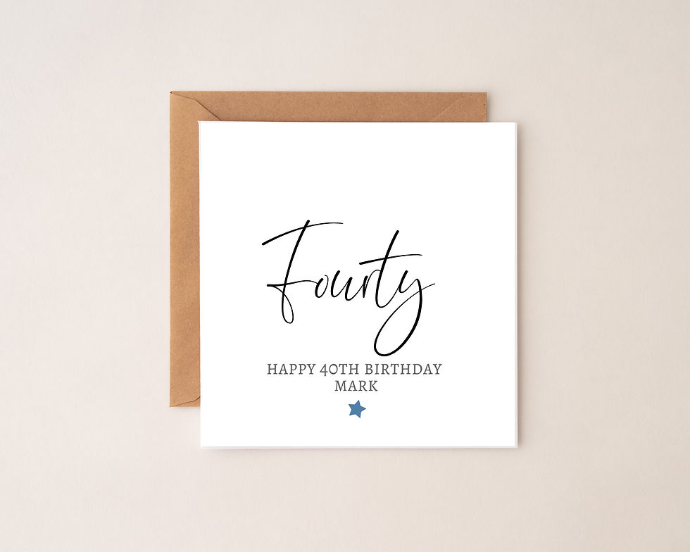 Thumbnail: Personalised Age Word Birthday Card