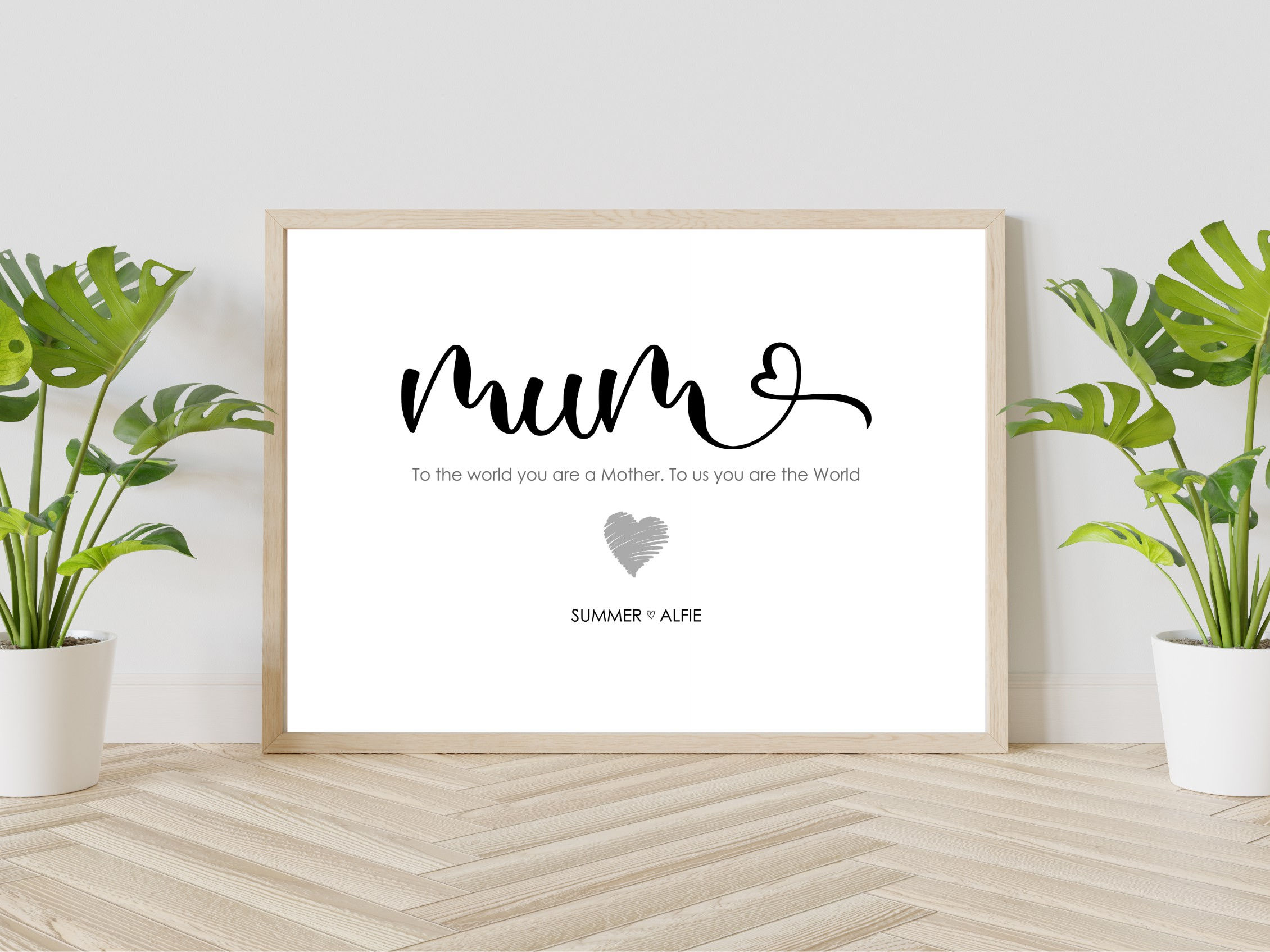 Personalised Mum Print gift