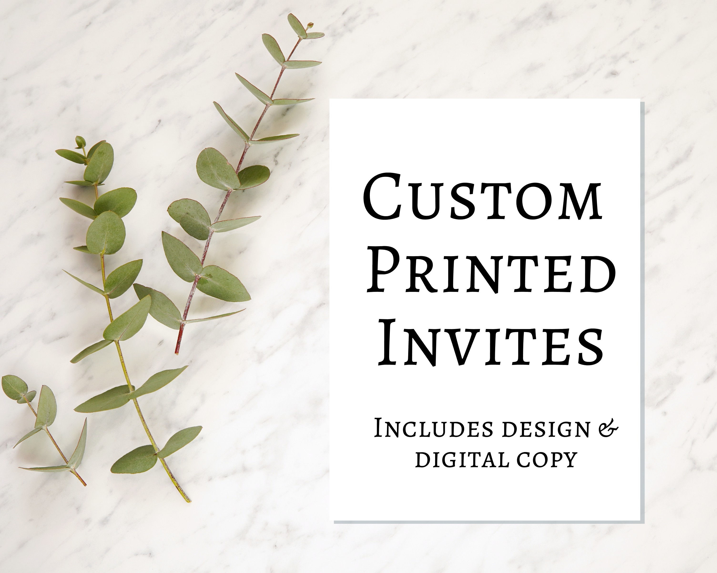 Printed Custom Invites