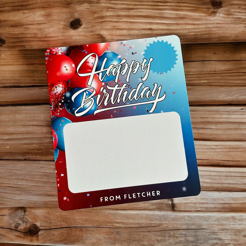 Blue Gift Card Holder Card