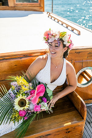 Bride posing at the vida mia for her wedding photoshoot
