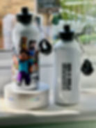 Thumbnail: Personalised Minecraft (B) 20oz (600ml) Glossy Aluminium Water Bottle.