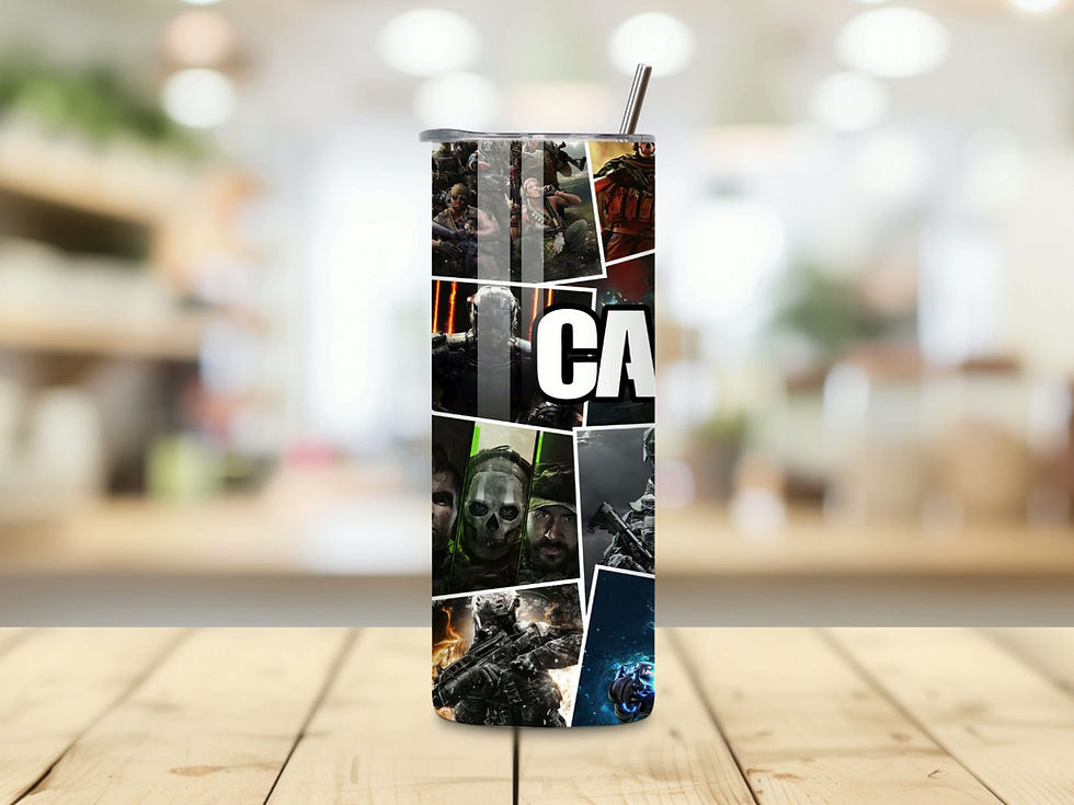 Thumbnail: Call of Duty 20oz (600ml) S/S Glossy Tumbler - Slide Lock & Straw or Sports Lid.