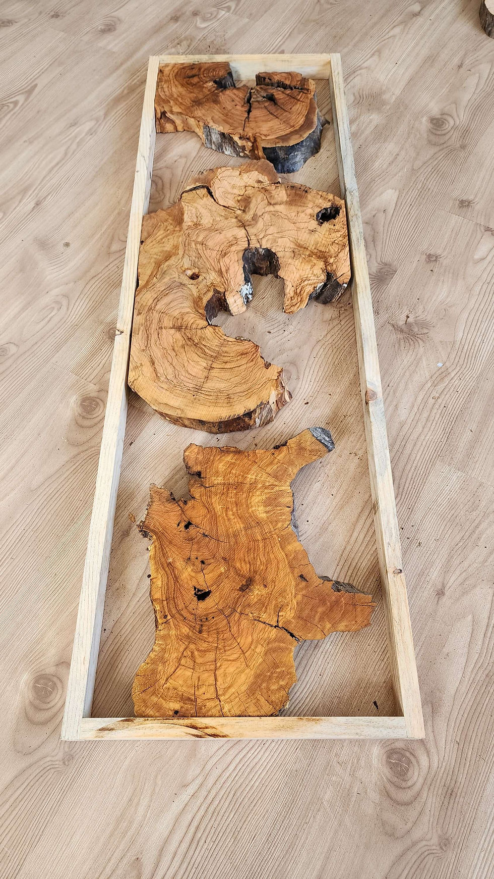 Thumbnail: 48"x14" Console table top set up 001