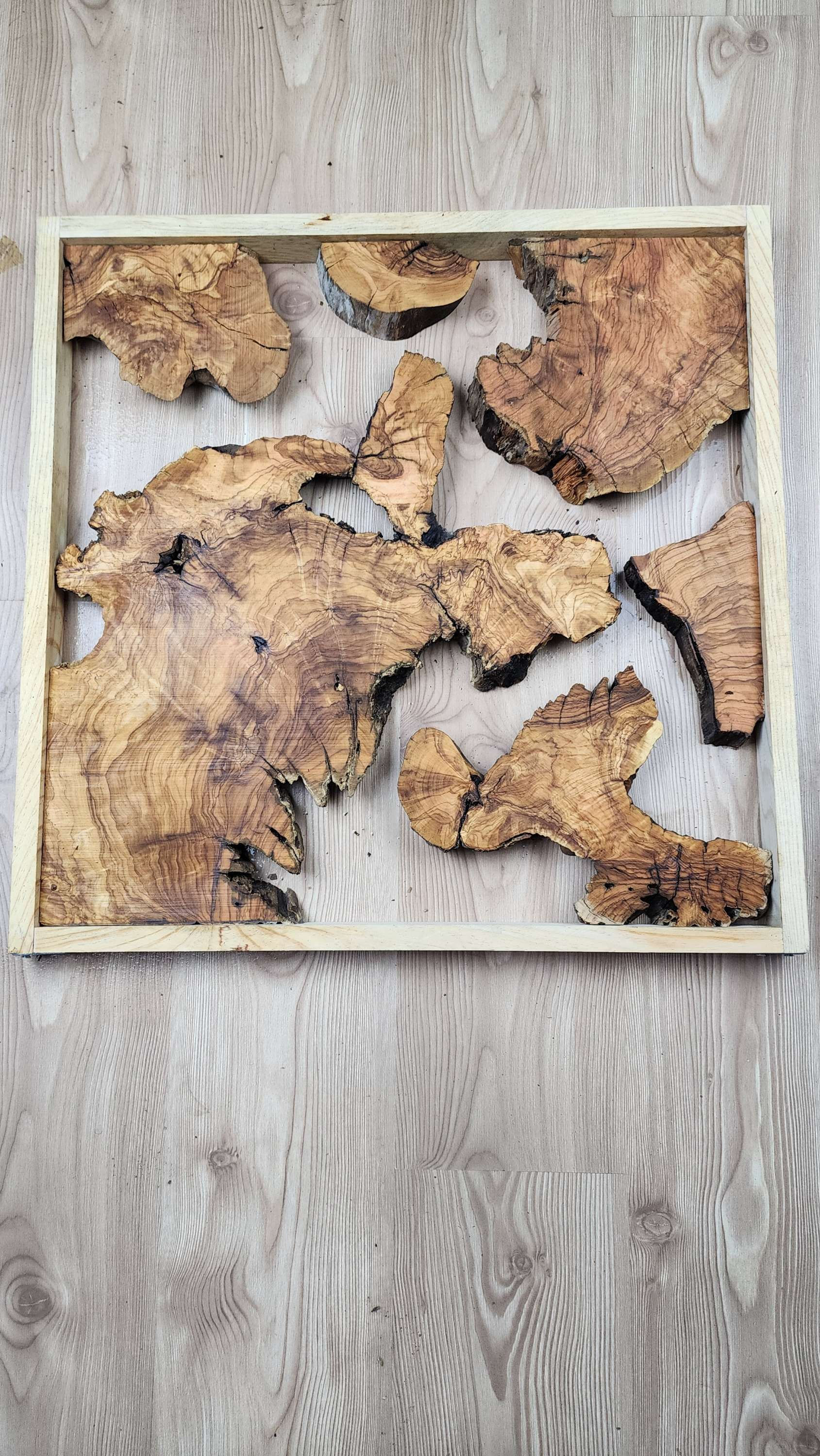 24"x24" Square coffee table top set up K242401