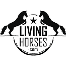 Living Horses Logo Black and White.png