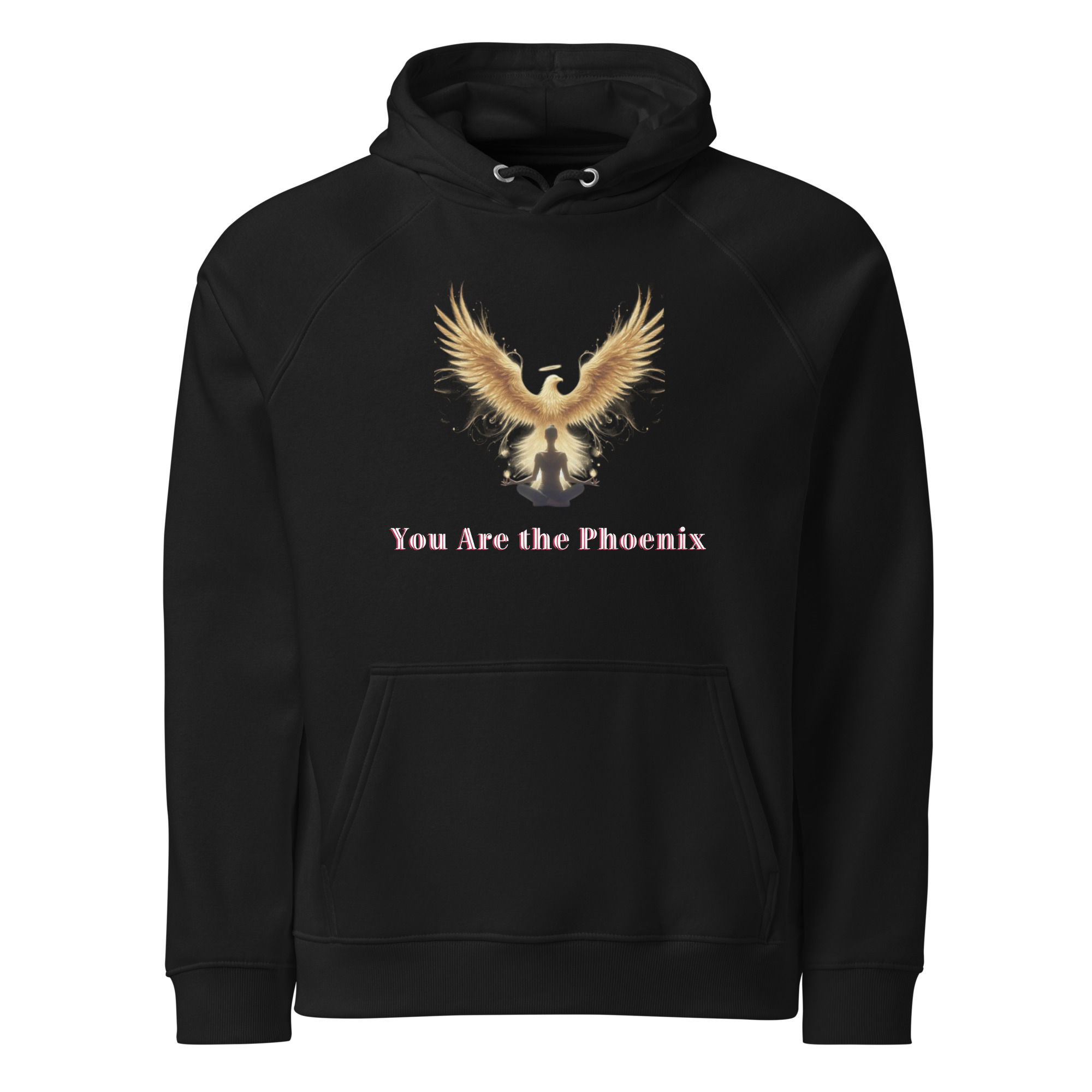 Unisex eco raglan hoodie- You Are the Phoenix