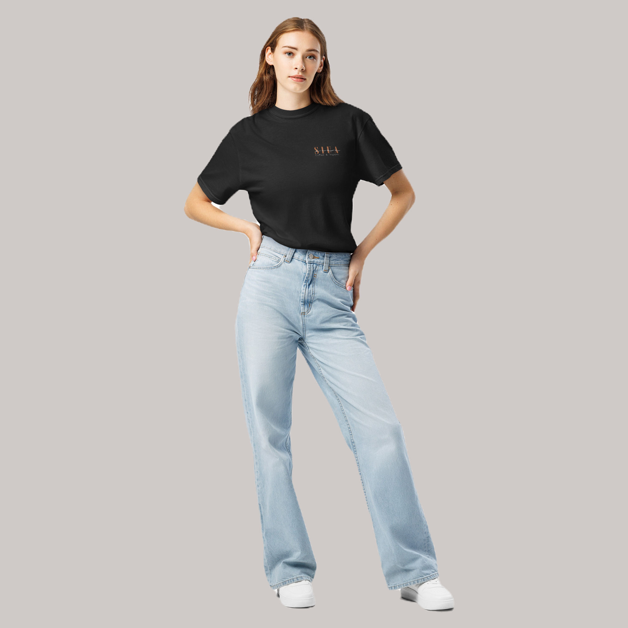 SIUA Unisex garment-dyed heavyweight t-shirt