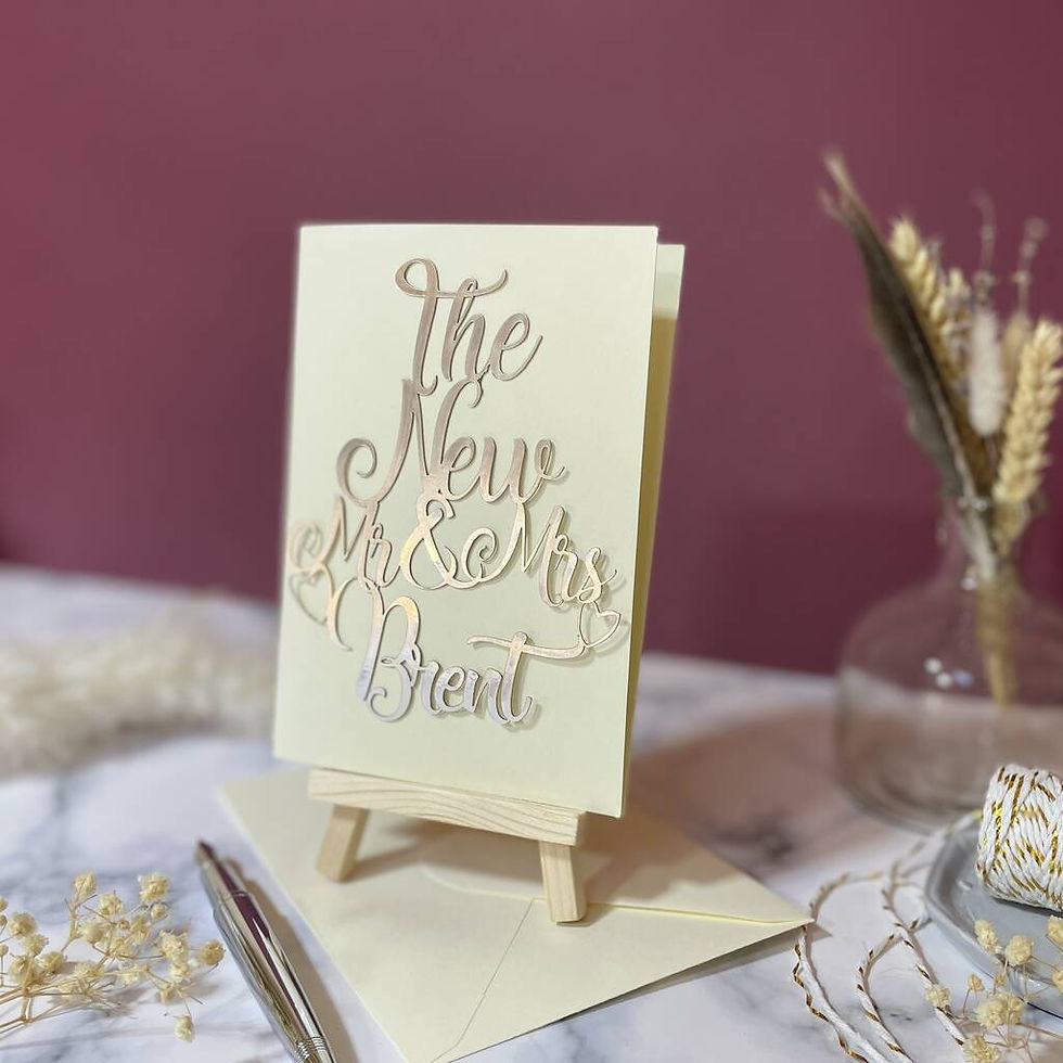 Thumbnail: Personalised Card For Newly Weds
