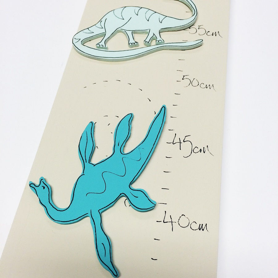 Thumbnail: dinosaur themed growth chart handmade in the UK
