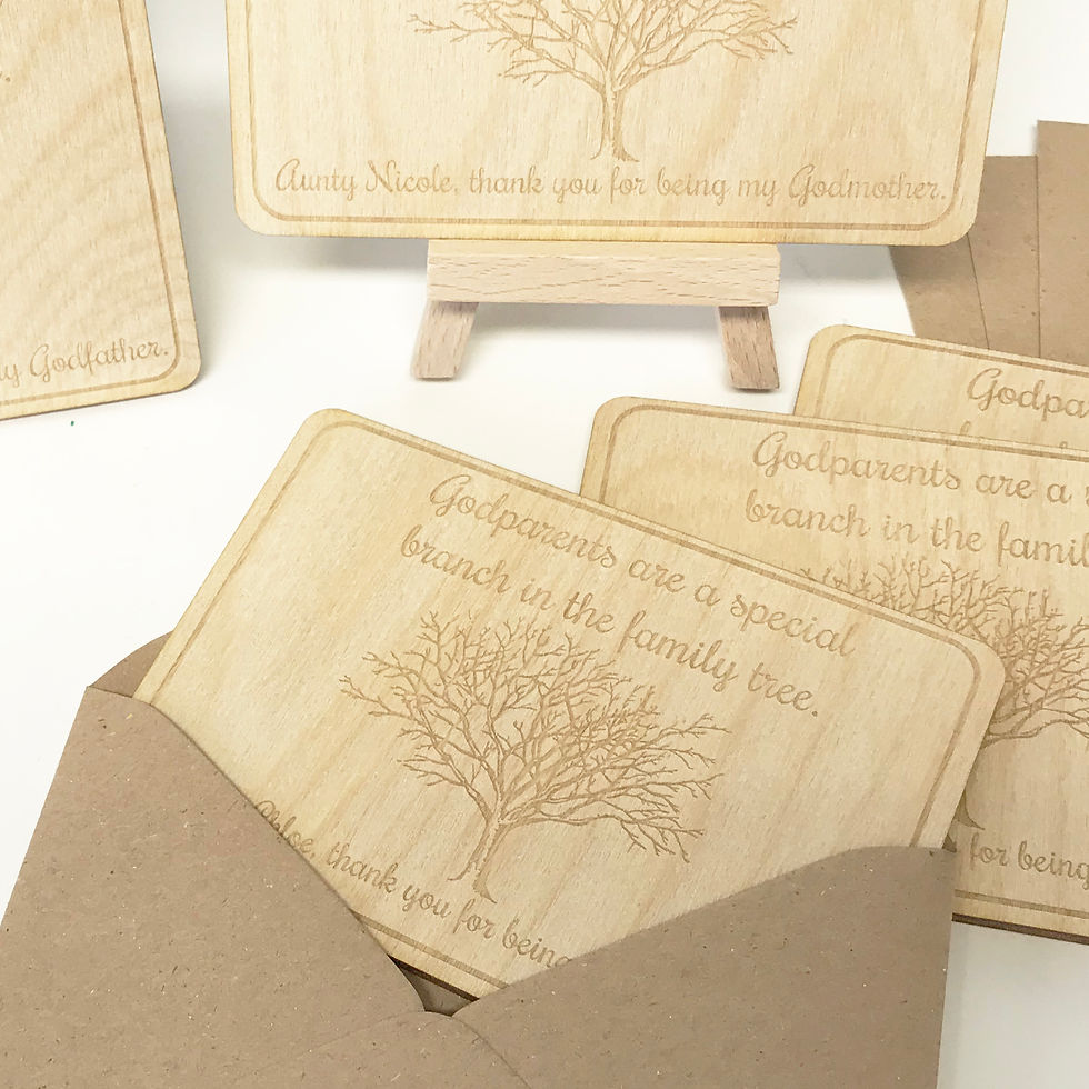 Thumbnail: Personalised Cards For Godparents