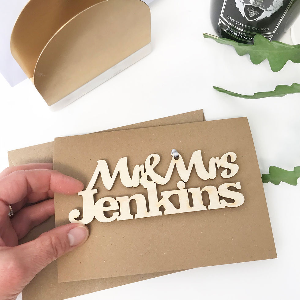 Thumbnail: Keepsake Personalised Wedding Card