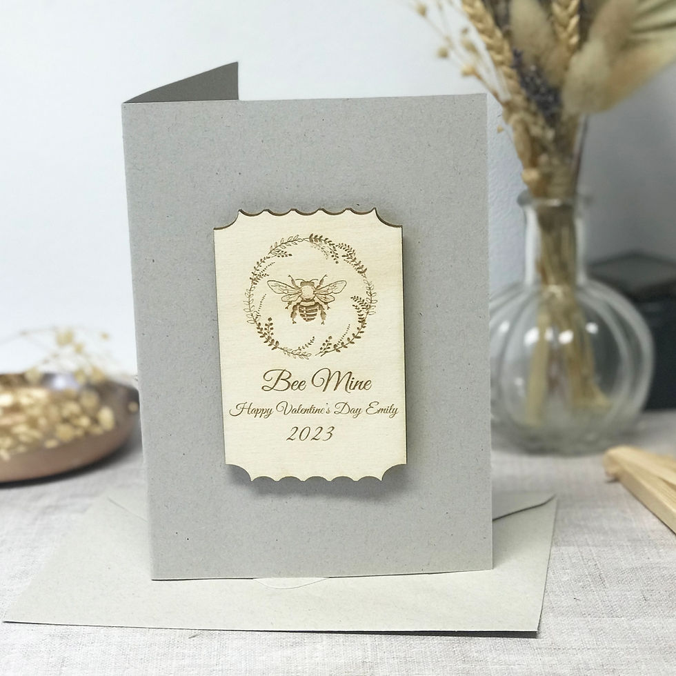Thumbnail: Bee Mine Personalised Valentines Card