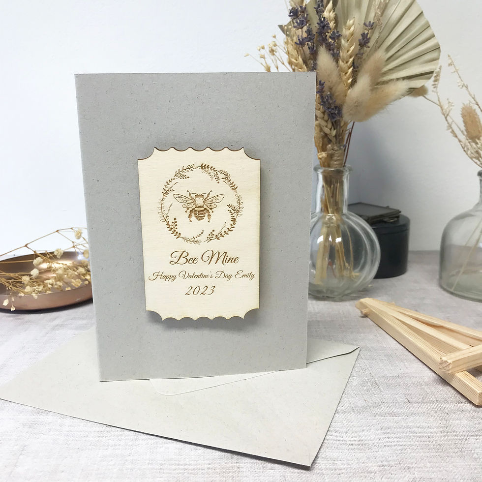 Thumbnail: Bee Mine Personalised Valentines Card