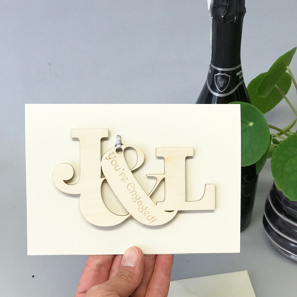 Thumbnail: Entwined Letters Engagement Card