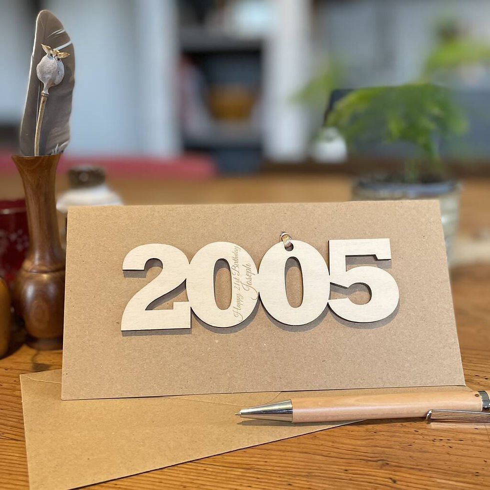 Thumbnail: 2005 wooden engraved gift