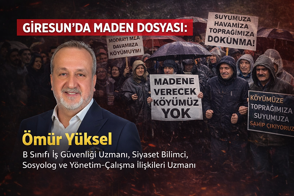 GİRESUN’DA MADEN DOSYASI
