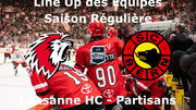 Line-Up Lausanne HC – SC Bern