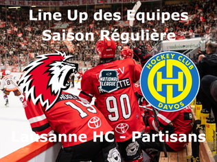 Line-Up Lausanne HC – HC Davos 