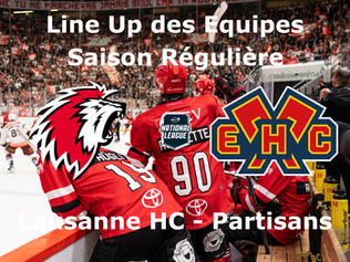 Line-Up Lausanne HC – HC Bienne  