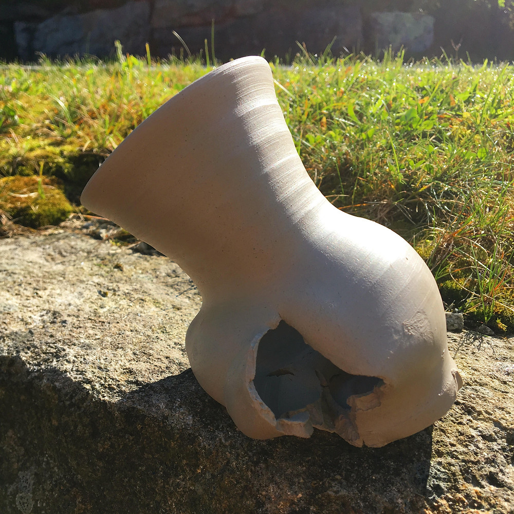 A failed alteration in a mug - redeemed as a lesson learned and a gesture to make it's statement.
