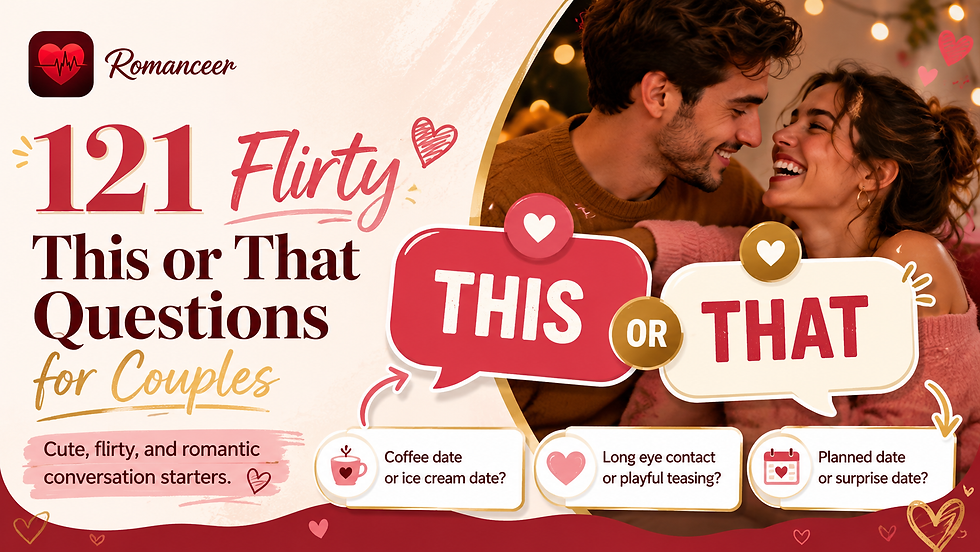 121 Flirty This or That Questions for Couples