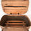 Thumbnail: Vintage Redmon Woven Wicker Picnic Basket with Wooden Lid and Metal Handles