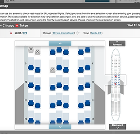 JAL B777 Seat Map