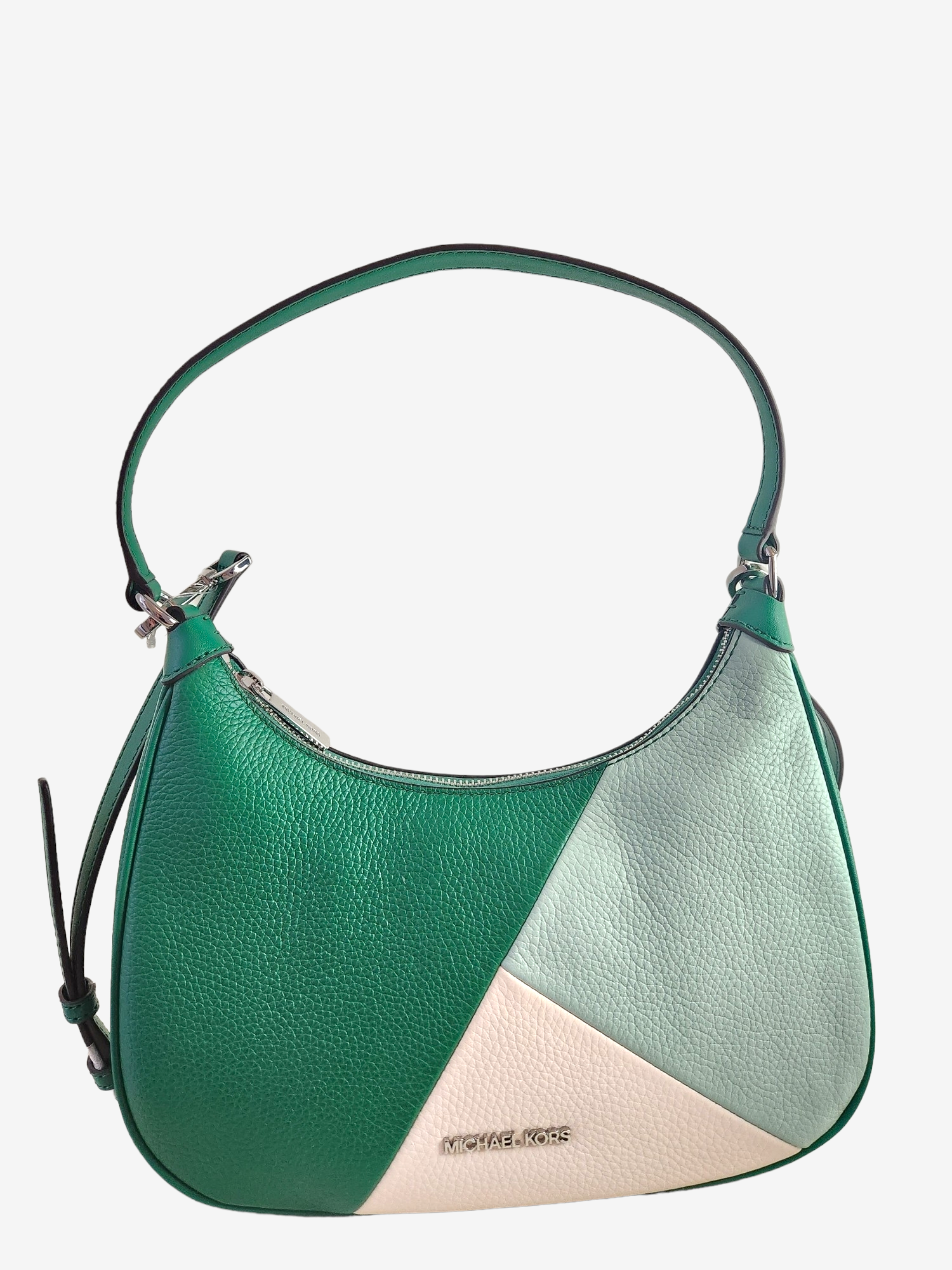 MK white and green crossbody monoblock