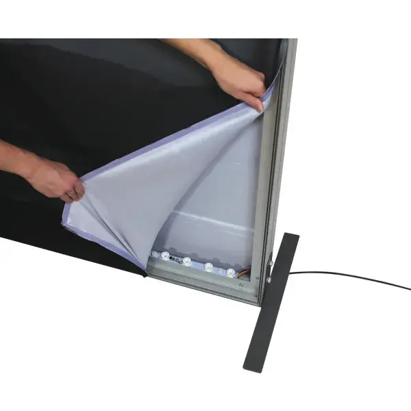 Thumbnail: RENTAL - VECTOR FRAME LIGHT BOX RECTANGLE 07 FABRIC BANNER DISPLAY