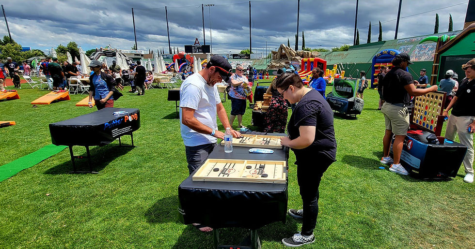 Games and activities at an event