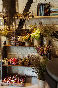 Flower Bar, Blumenauswahl, Trockenblumen