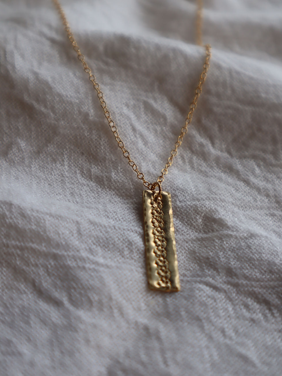 Thumbnail: Mia Bar Necklace -Puakenikeni Small