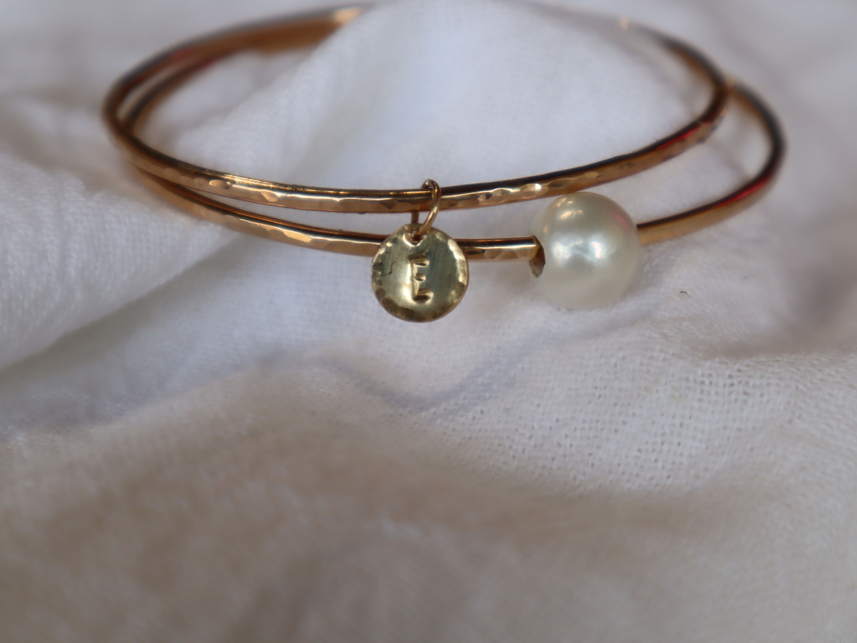 Kacey Bangle Set (White)