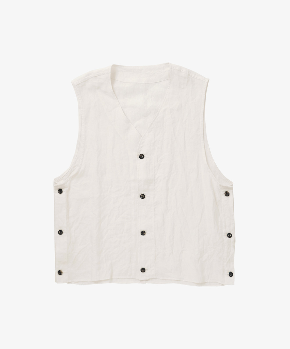 Gilet Linen White