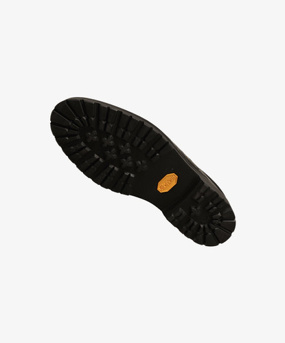 靴 Sillage MULE Embossed Coin Loafer Mule Coin Loafer Mule in Ostrich Black