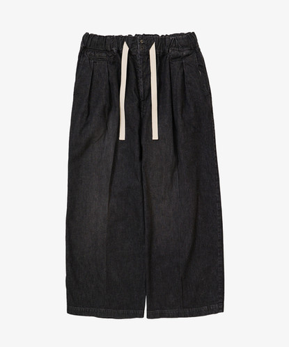 【Sillage】hakama overall military twill Sillage_SS25_Hakama_Pants_Blac