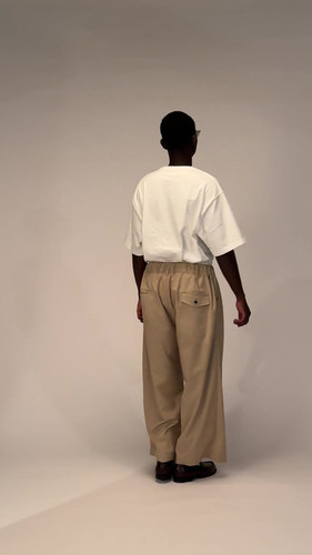 パンツ sillage beige pants hakama pants beige twill | Sillage 2024