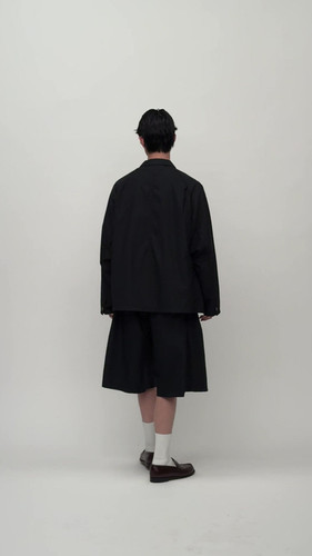 veste two button black stripe | Sillage
