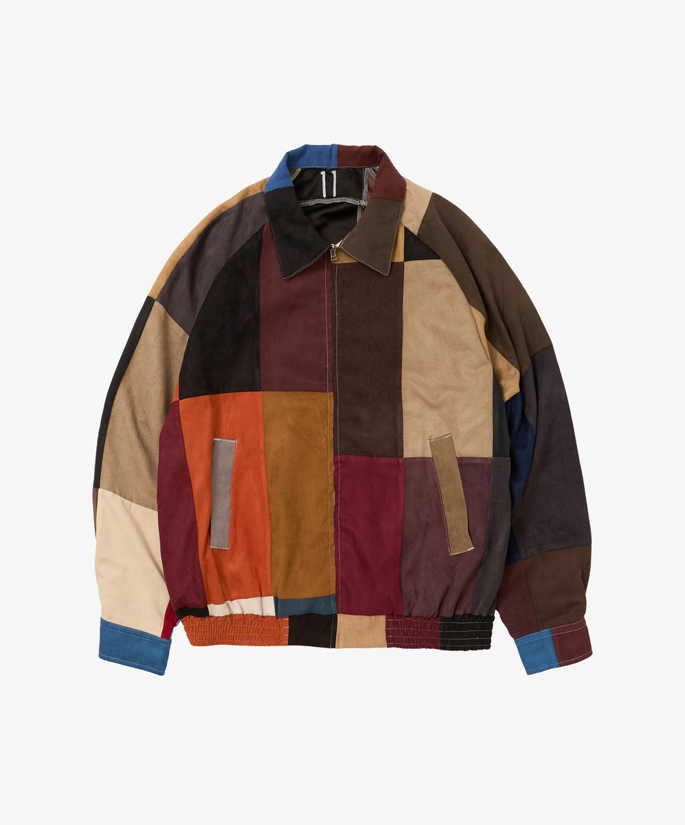 Zip Blouson Faux Suede Eleven
