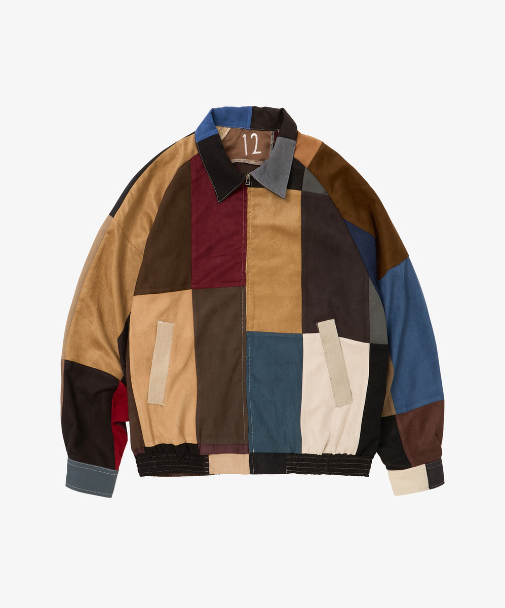 Zip Blouson Faux Suede Twelve