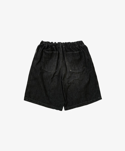 circular short pants black denim damaged | Sillage 2024