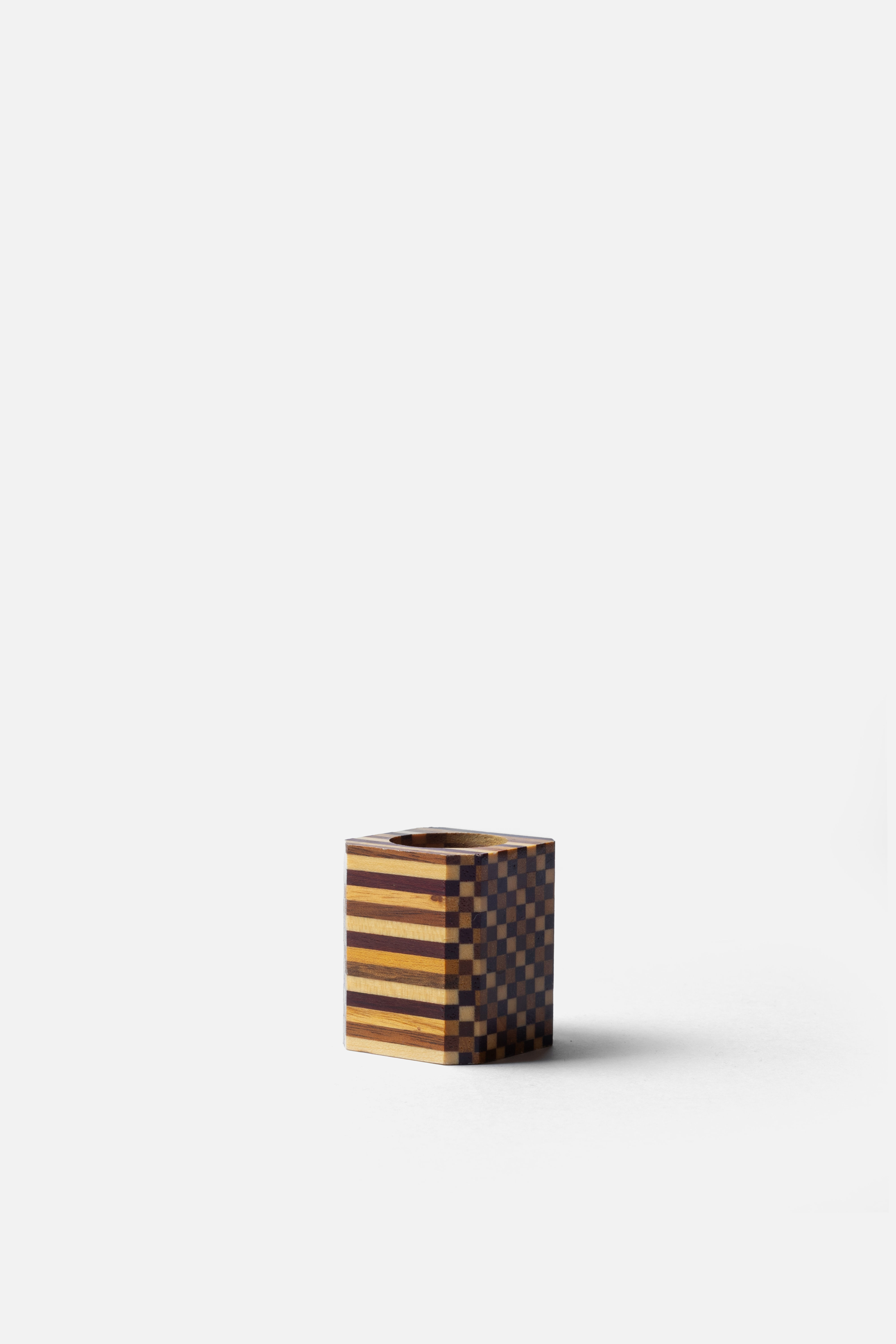 Yosegi Zaiku Toothpick Holder