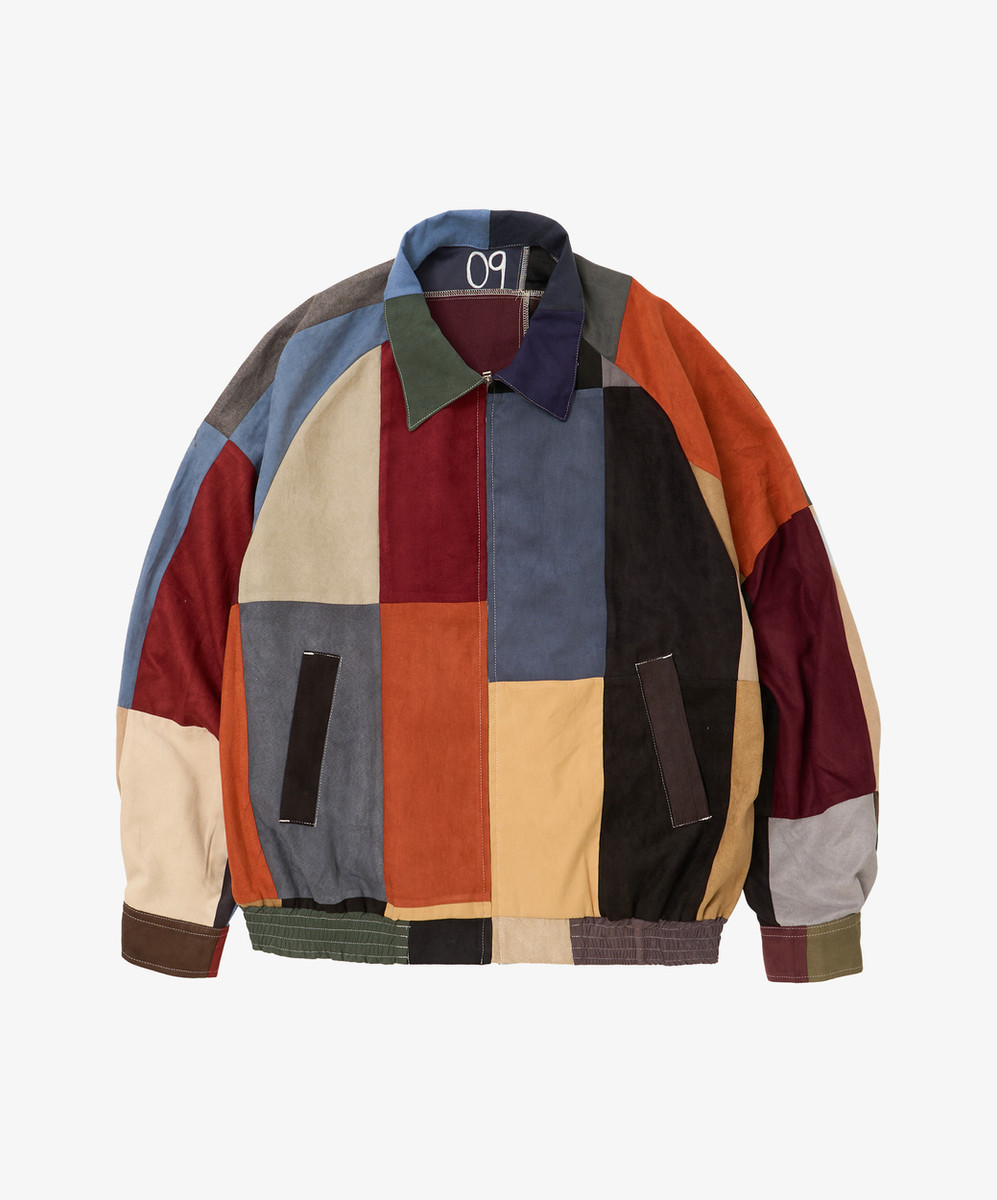 Zip Blouson Faux Suede Nine