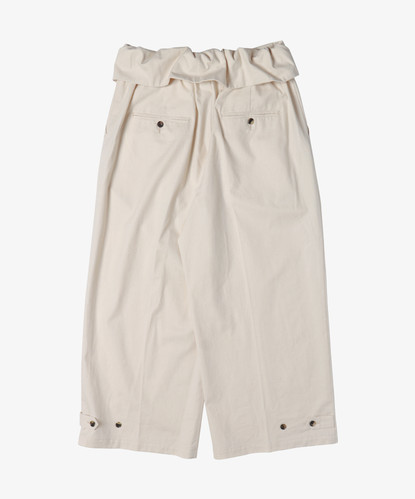 gurkha pants ivory organic cotton twill | Sillage 2024