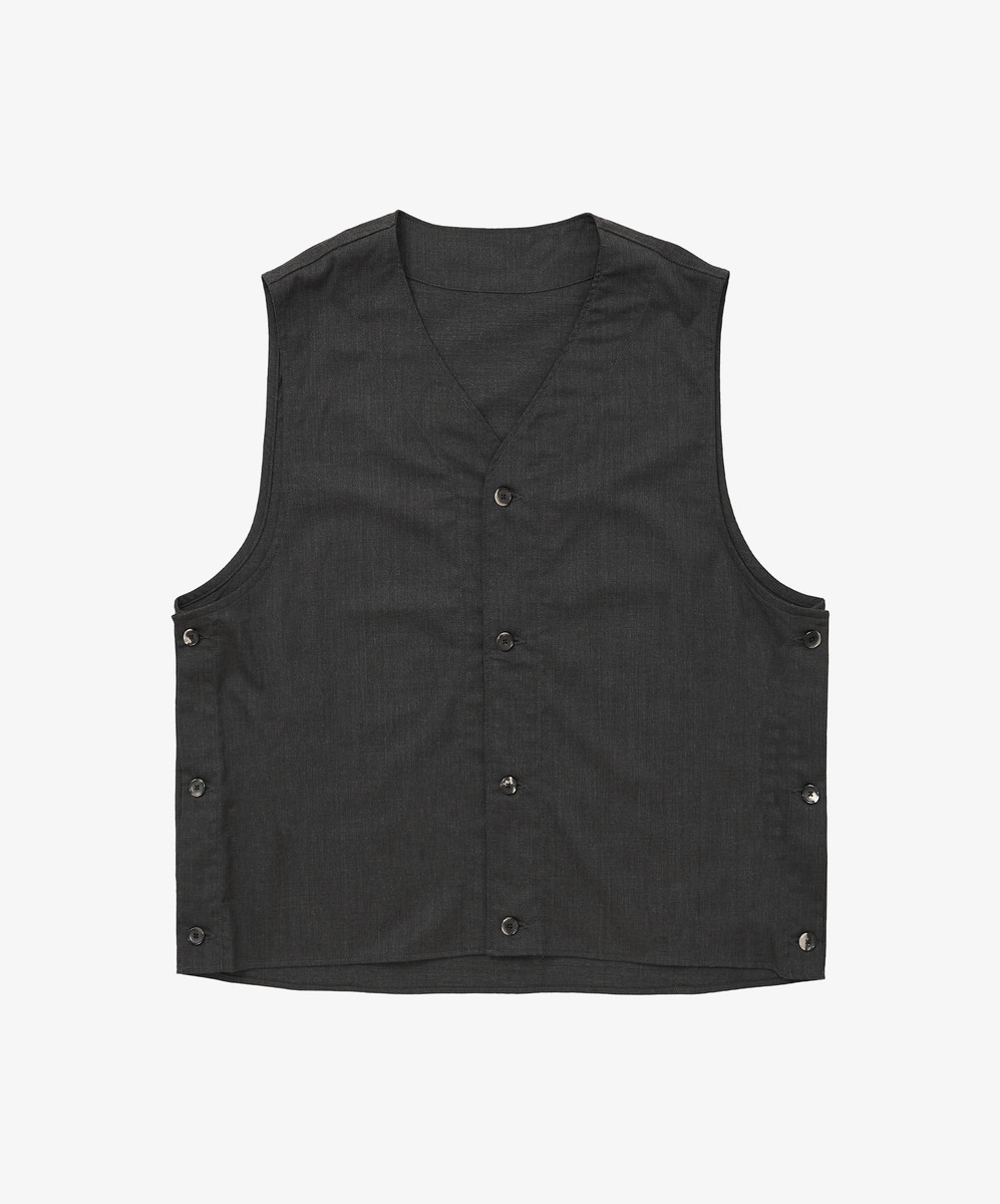 Gilet Anthracite Twill