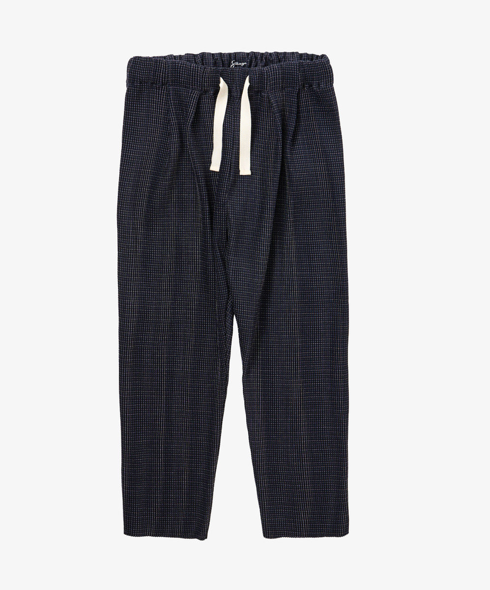 Baggy Trousers Pleats Deadstock Watahiko Tex Sashiko