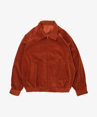 zip up blouson corduroy orange | Sillage 2024