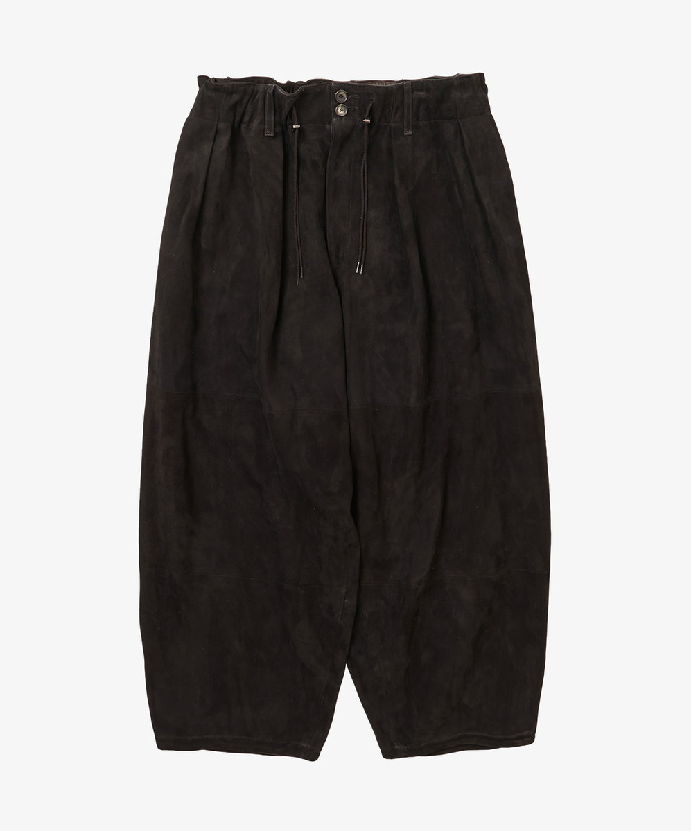 Circular Pants Sheepskin Black
